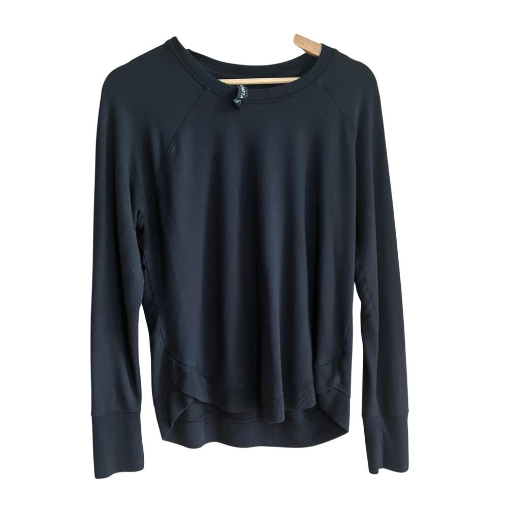 Athleta long sleeved black sweaters crewneck women's size‎ medium modal spandex